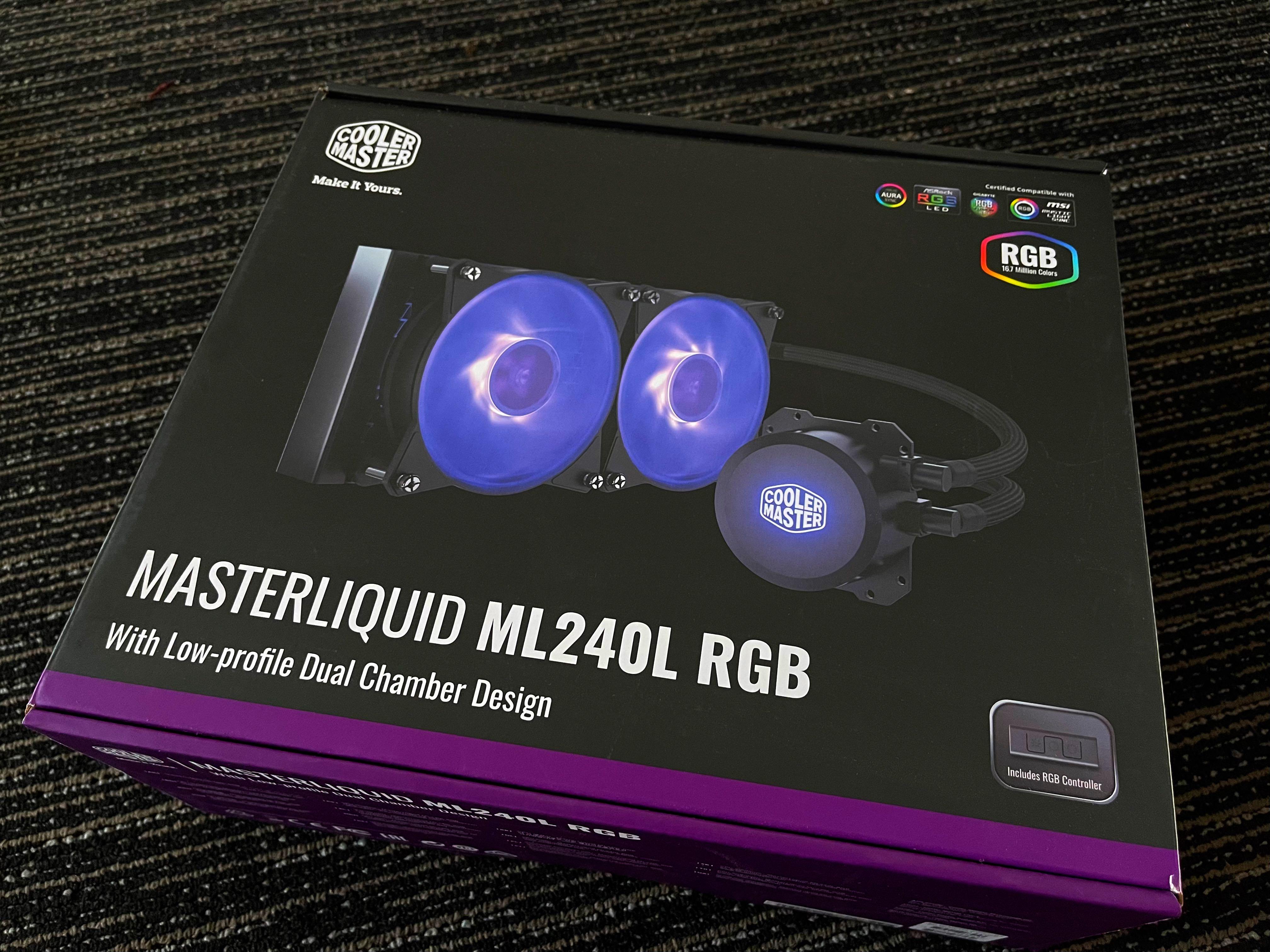 Cooler Master AIO: Masterliquid ML240L RGB, Computers & Tech 