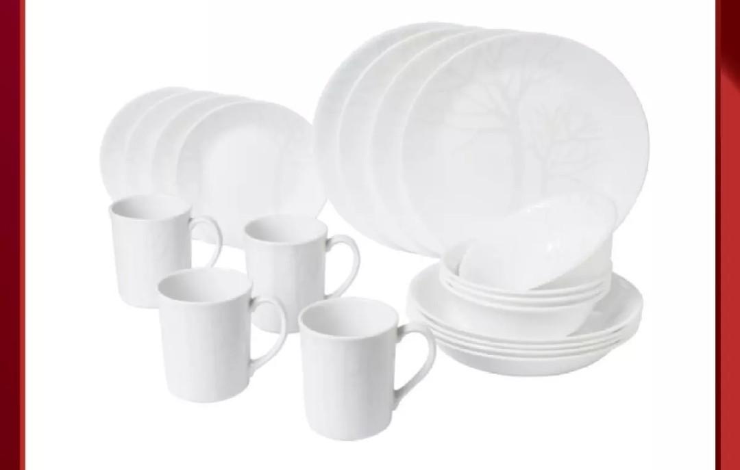 Corelle 20pc set, Furniture & Home Living, Kitchenware & Tableware