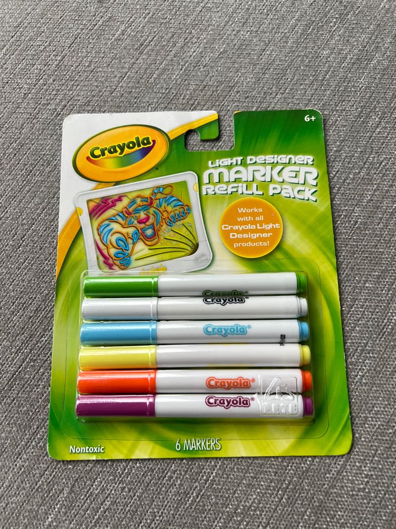 Crayola Light Designer Marker Refill Pack, Hobbies & Toys, Stationary