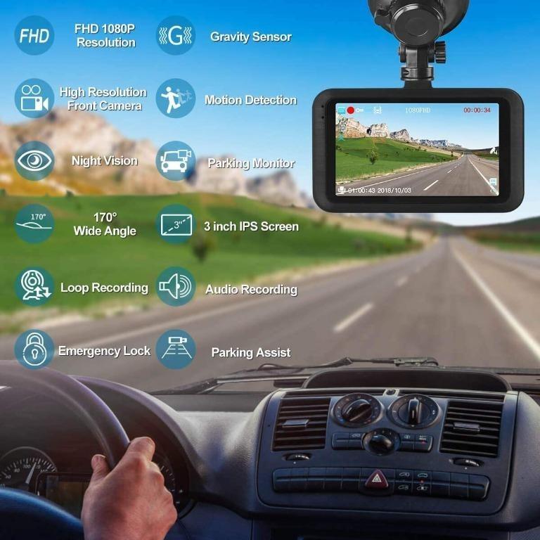 Dash Camera for Cars SSONTONG Dash Cam Front FHD 1080P DVR Car Driving
