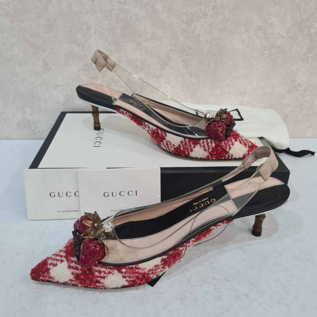 Gucci best sale cherry heels