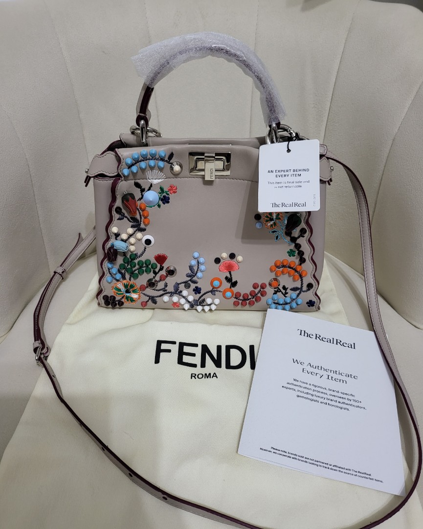 Fendi Peekaboo handbag/shoulder bag (limited edition), Luxury, Bags Wallets on Carousell