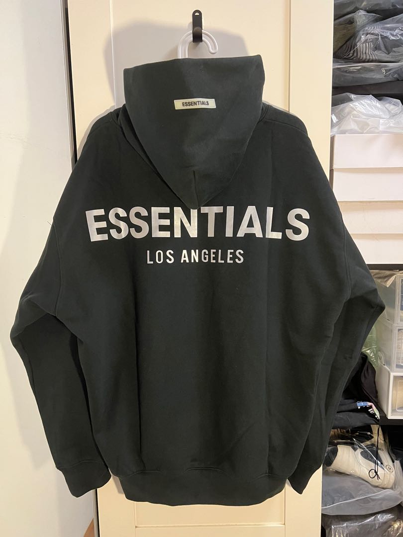 FOG Essentials Los Angeles 3M Logo Hoodie, 名牌, 服裝- Carousell
