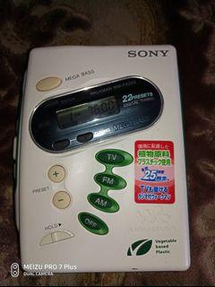 fs/ft:Sony WM-FX202 portable radio cassette player mij