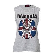 Grey Sleeveless Ramones T Shirt