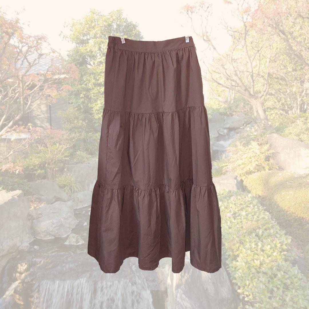 GRL JAPAN brown fairy maxi skirt - vintage fairycore cottagecore, Women ...