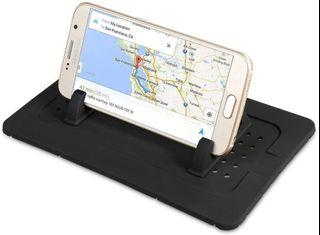 Car Cell Phone Holder Non-Slip Silicone Pad Dash Mat Multiple Function Phone Holder Car GPS Cradle Dock Dashboard with Cable Slot Design for Samsung Galaxy and Other Cell Phones or GPS FULLBELL 