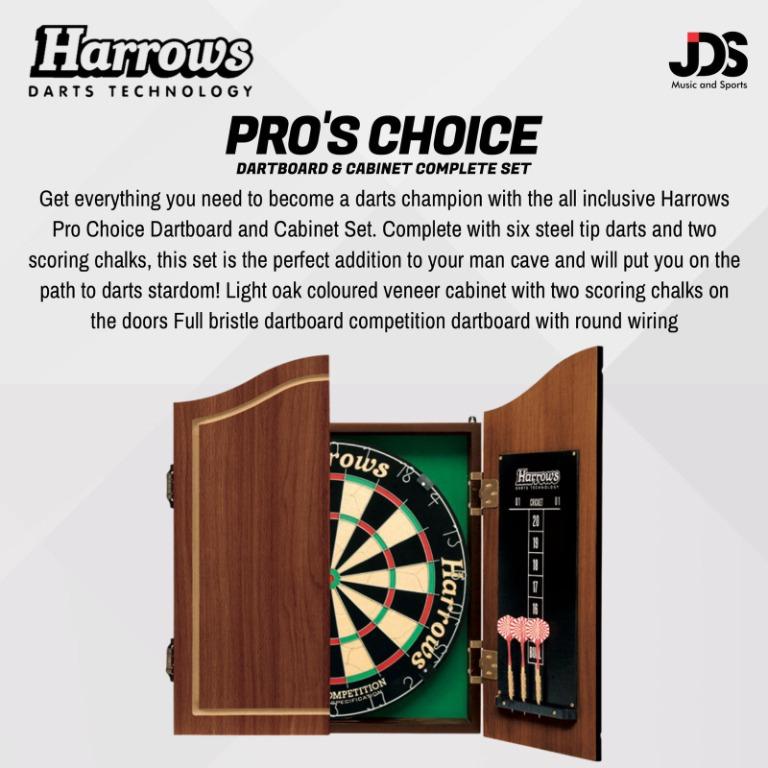 Harrows Pro's Choice Dartboard and Complete Set, Sports