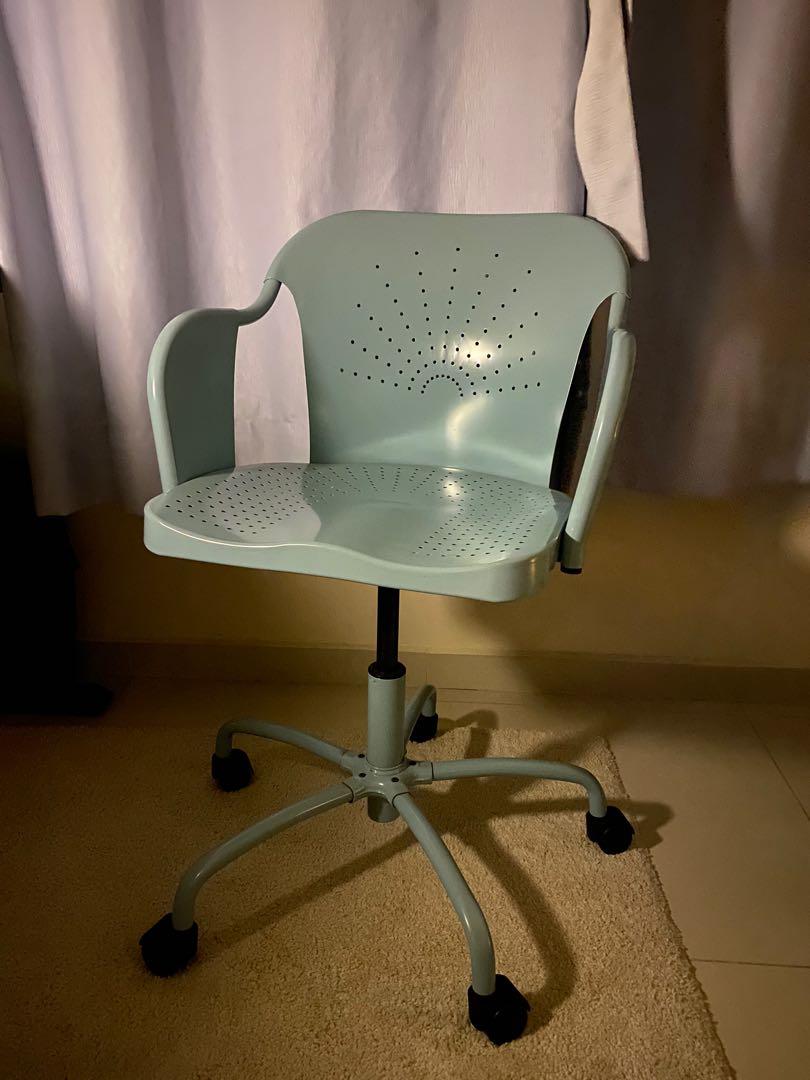 Height Adjustable Swivel Study Chair Furniture Home Living Furniture Chairs on Carousell