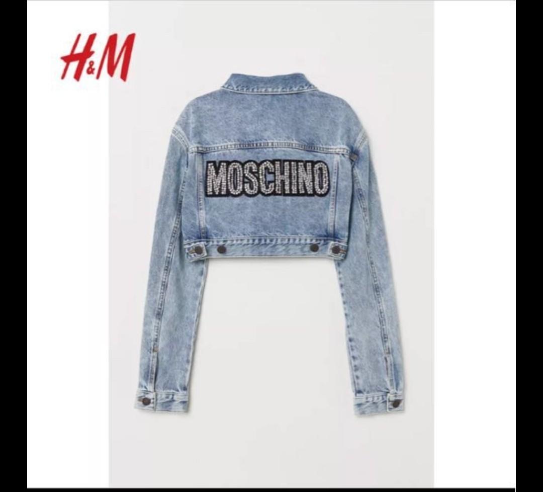 H&m moschino jean jacket cheap
