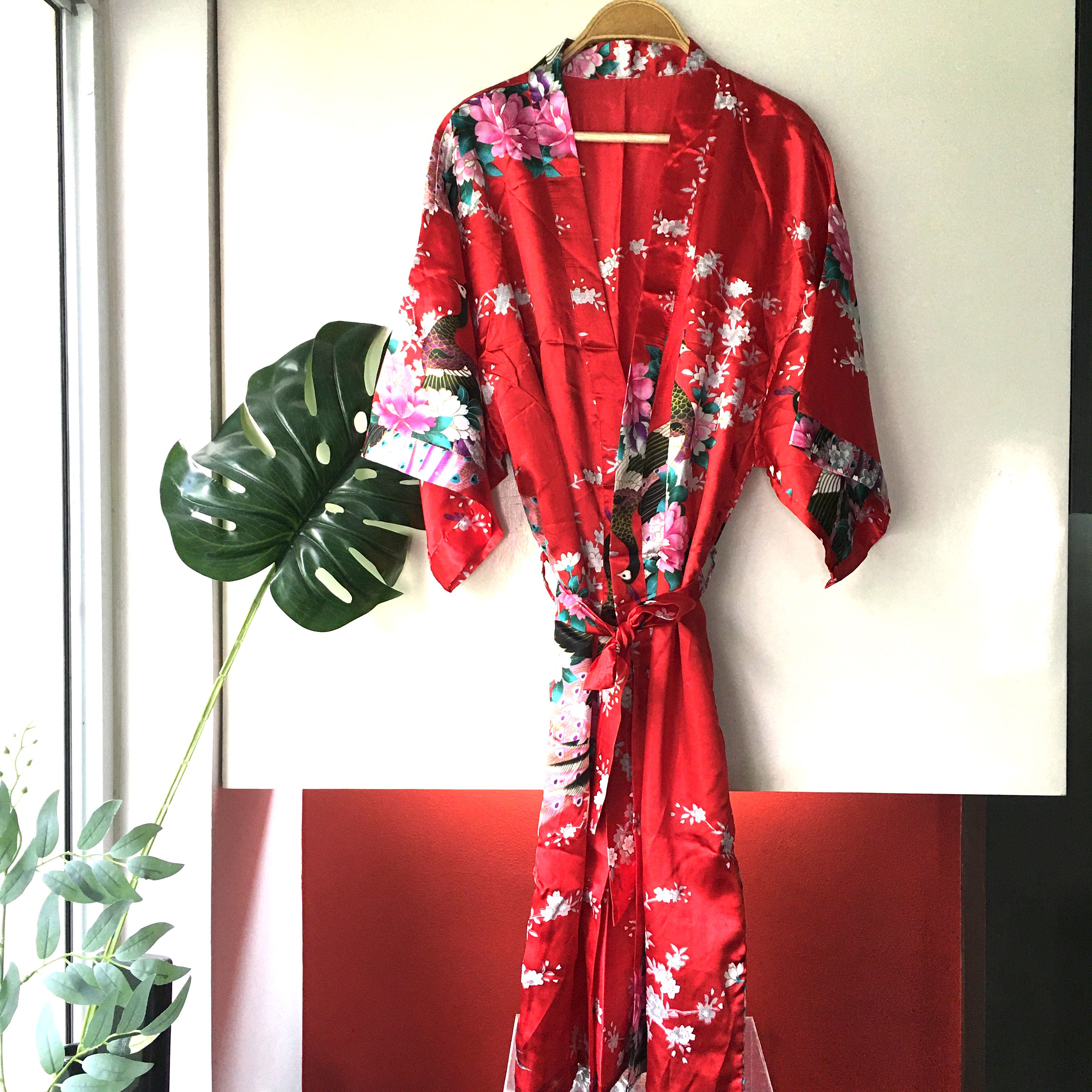 Hong Kong Floral Print Robe, Women's Fashion, Undergarments