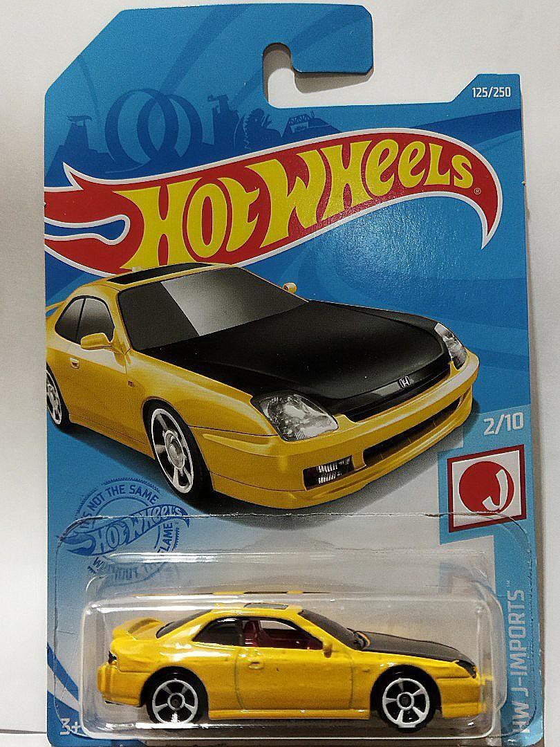 2021 Hot Wheels ~ '98 Honda Prelude ~ Yellow ~ J-Imports 2/10 ~ 125/250 