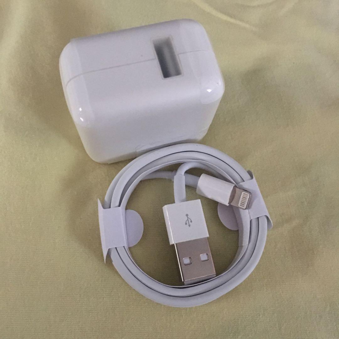 iPhone iPad charger 12 watts adapter and lightning cable, Mobile Phones