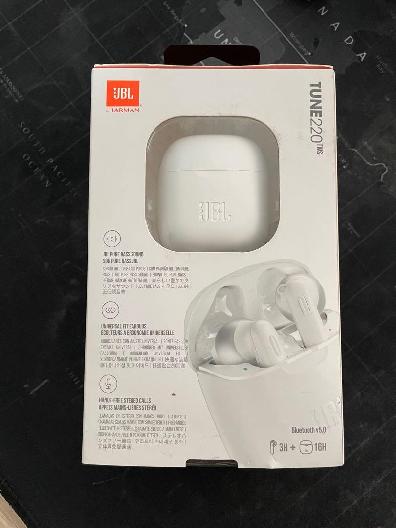 JBL Tune 220 TWS white Audio Earphones on Carousell