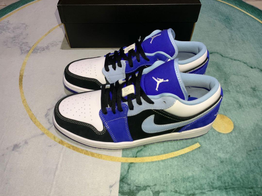 racer blue jordan 1 low