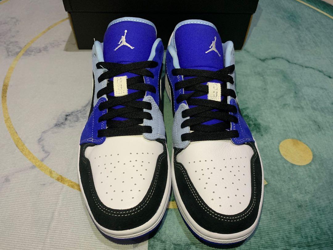 racer blue jordan 1 low