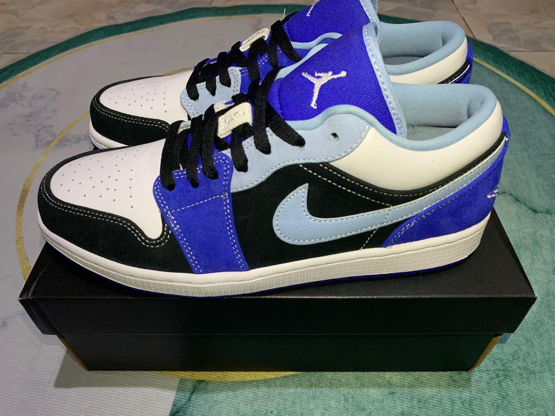 racer blue jordan 1 low
