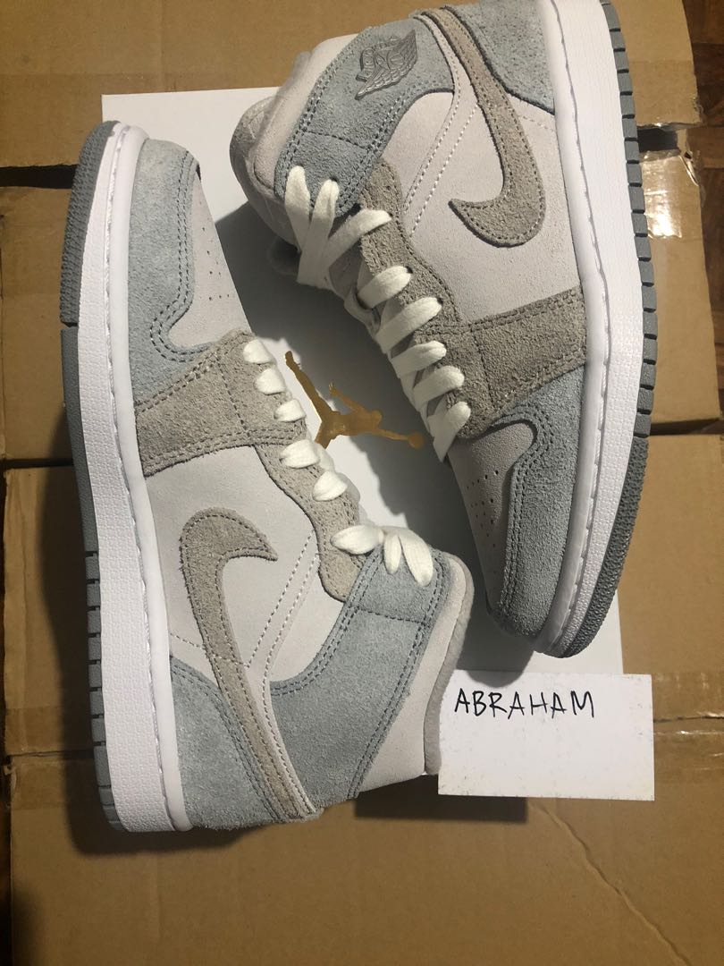 particle grey jordan 1 mid