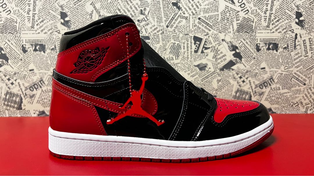 Air Jordan 1 Patent Bred BNDS Men s Fashion Footwear Sneakers