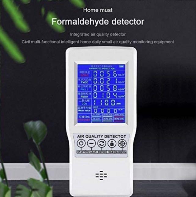 JSM131 Formaldehyde/Air Quality Tester/PM2.5/Carbon Dioxide Detector, Furniture & Home Living