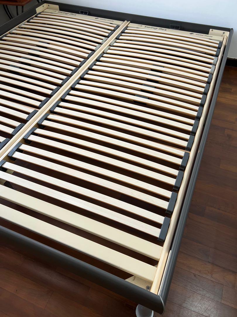 King Bed Frame Swiss Swing Flex 210cm European Furniture Home Living Furniture Bed Frames Mattresses On Carousell