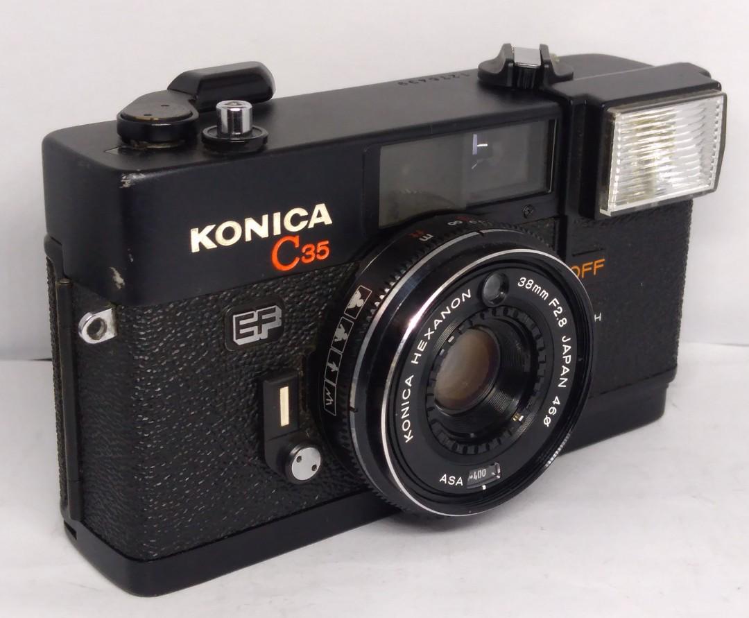 Konica C35 camera (Category: Cameras) located in Las Pinas. Submitted by film101 (Listing ID 1139880068, Image 3). Description: 📷Konica C35 film camera Well known camera 📝BEST FOR OUTDOOR ONLY 📌INCLUSION:pouch, filter ring 💕YOUR NOT LOST TO SHOOT ON THIS CAMERA THE METER TELLS YOU IN THE FINDER IF UNDEREXPOSURE. 🕵️‍♂️Condition of camera ✔️Clean optics ✔️Clean finder ✔️Meter working ✔️Cosmetics :pics up ✔️Shutter working ✔️Aperture blades-sna