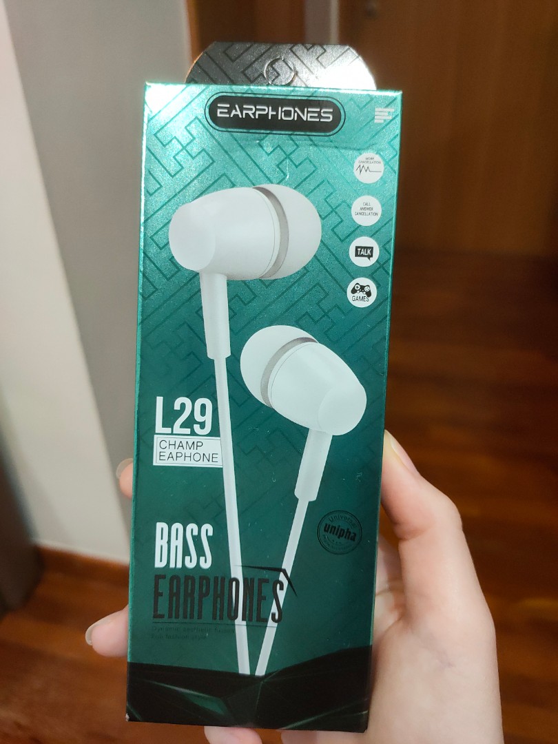Bass earphones best sale l29