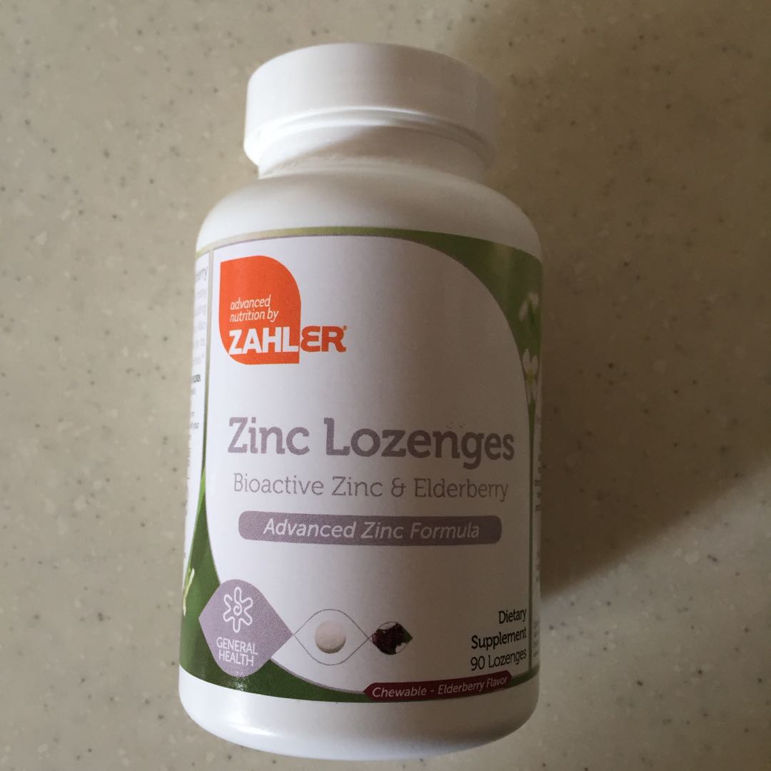 left 87 chewable lozenges Zahler Zinc Lozenges. Bioactive Zinc
