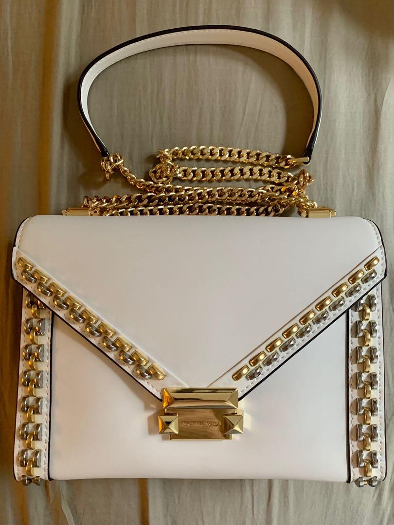 Whitney large studded leather convertible shoulder bag sale