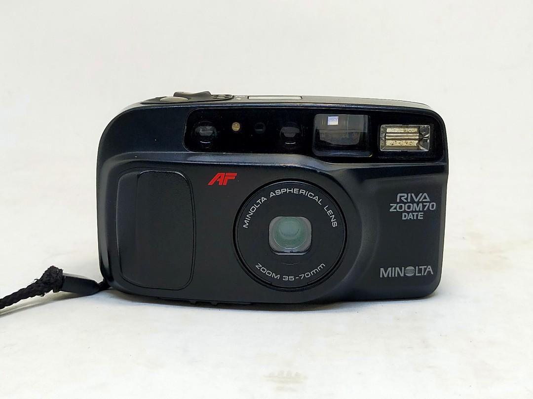Minolta riva zoom 70date (Category: Cameras) located in Manila. Submitted by ultimogizmos (Listing ID 1139949254, Image 1). Description: Minolta riva zoom 70date excellent condition working flash unit strap pouch.
