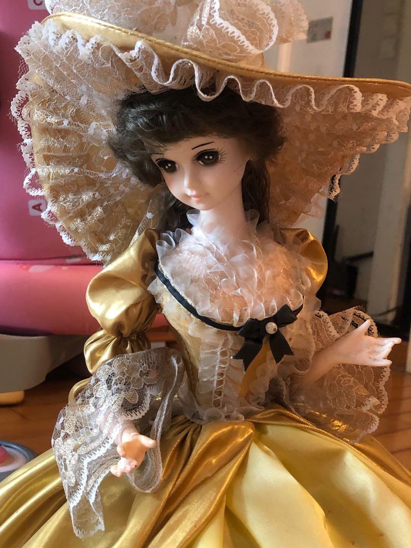 アンティーク オルゴール miss ROSA人形 ドール アンティーク