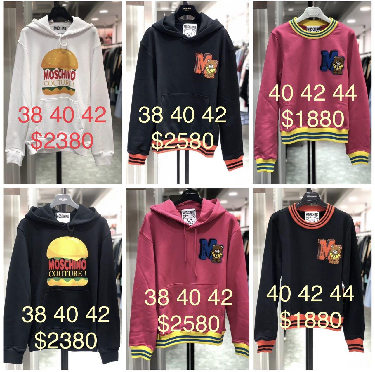 Moschino hoodie sweater 22ss Size 38 40 42 2280 Moschino hoodie sweater 22ss Size 38 40 42 2580 Moschino sweater 22ss size 40 Size 40