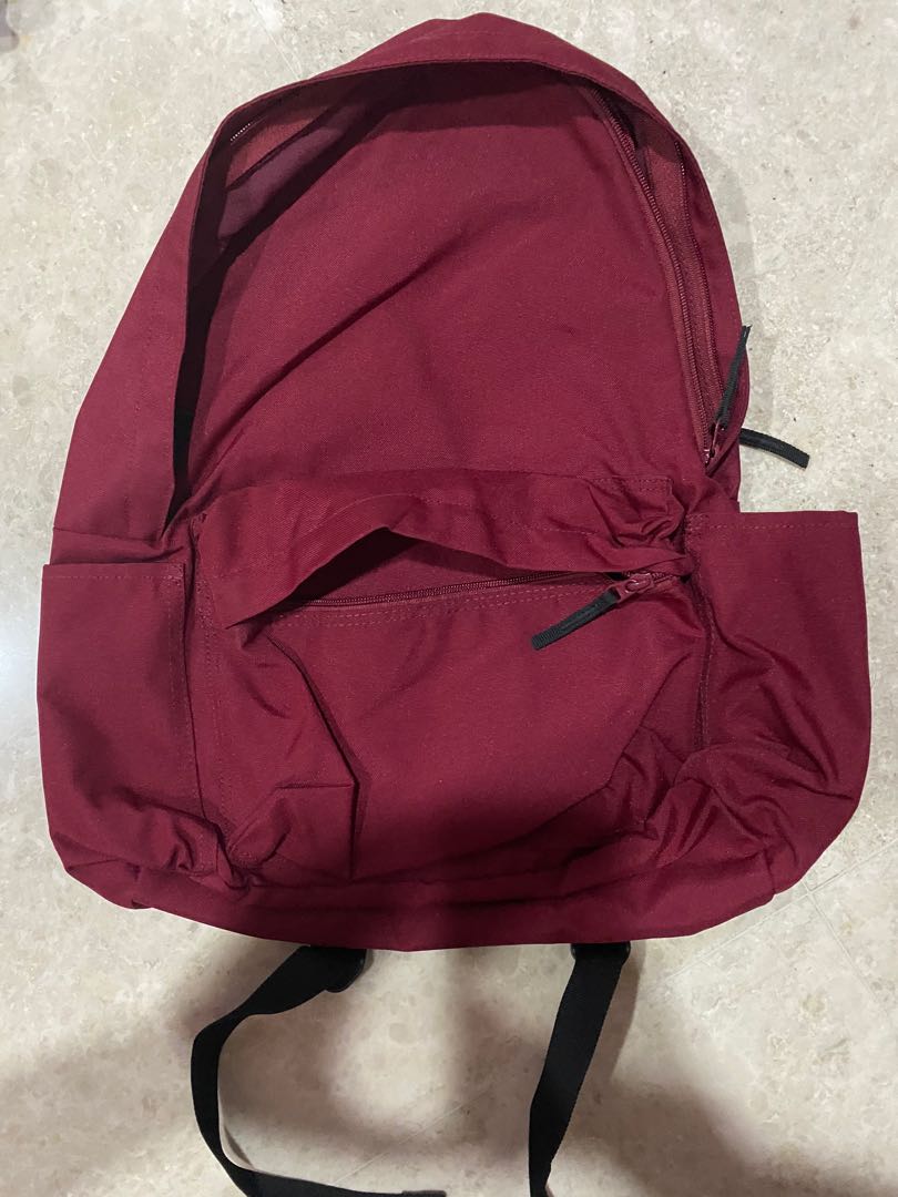 Muji - red backpack, Men's Fashion, Bags, Backpacks on Carousell