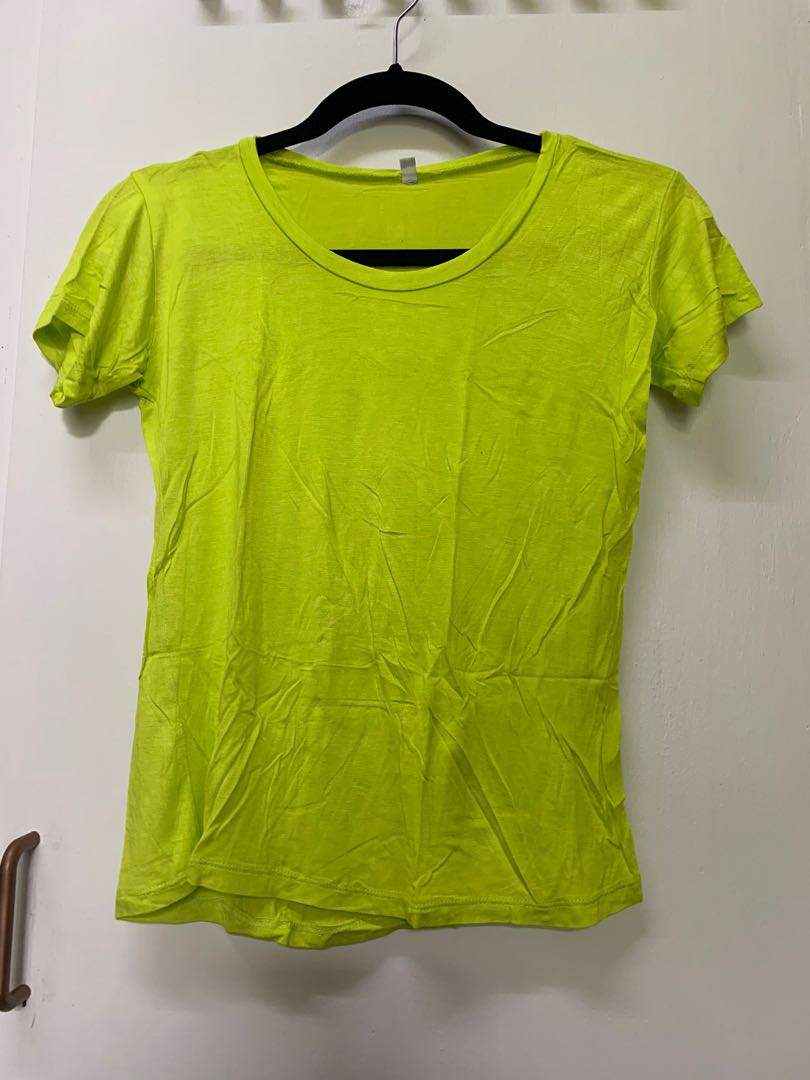 Neon Yellow/Green Top, Women’s Fashion, Tops, Shirts on Carousell