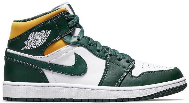 Nike Air Jordan 1 Mid SONICS, Men's Fashion, Footwear, Sneakers on Carousell