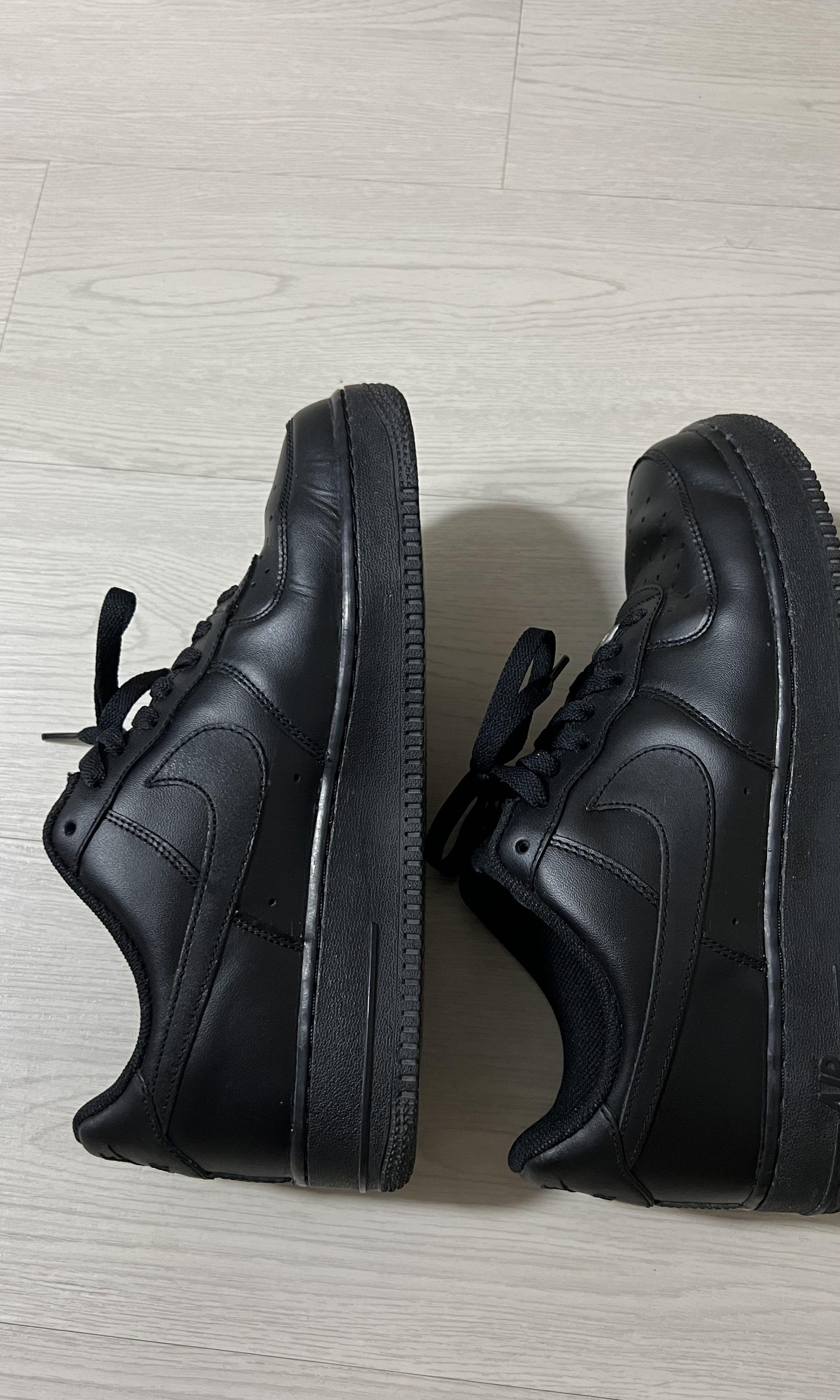 Air force 1 black on sale size 4
