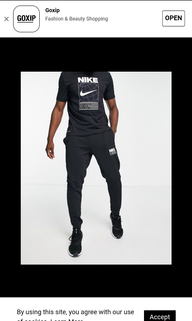 Nike drifit tapered joggers, Men's Fashion, Bottoms, Joggers on Carousell