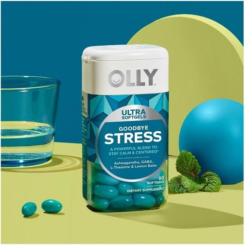 OLLY Ultra Strength Goodbye Stress, Stress Relief Supplement Imported