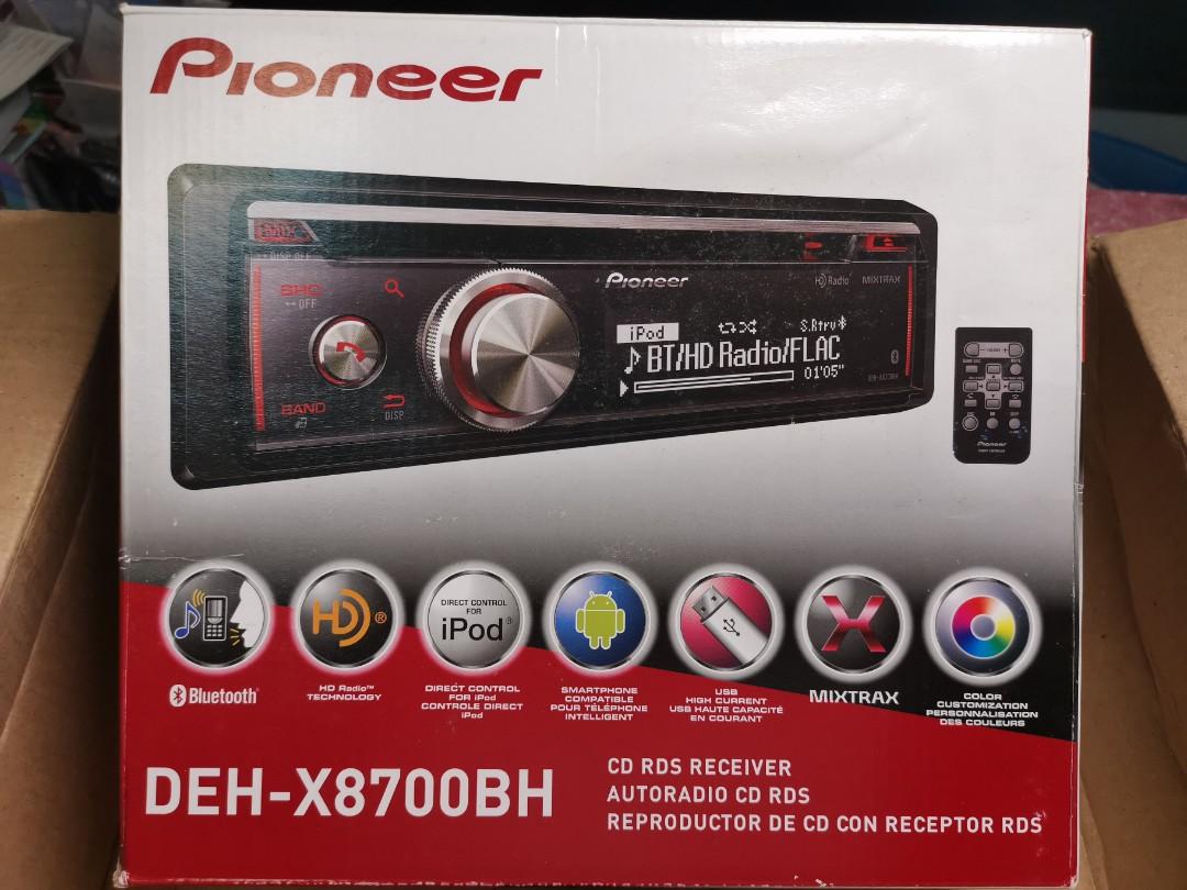 Pioneer 汽車車機 全新 Deh X8700bh 音響器材 音樂播放裝置mp3及cd Player Carousell