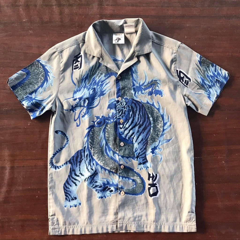 RARE Gnarly ! Polo shirt (with inside and back print), Men's Fashion ...