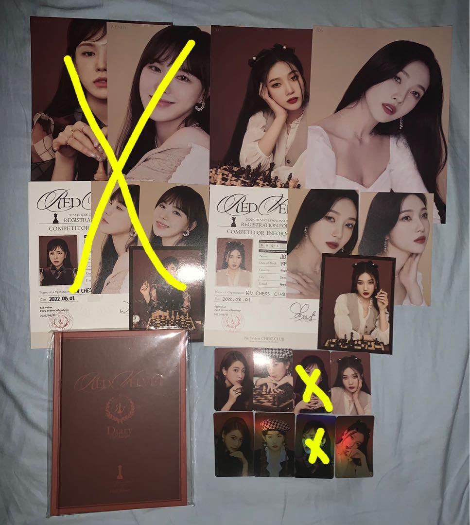 Red Velvet 2022 season greetings Wendy joy Irene Seulgi Yeri, Hobbies