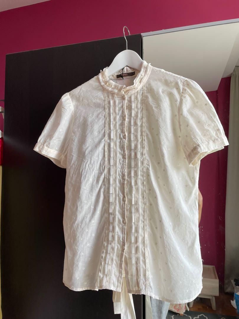 Reiss short sleeve shirt Women s Fashion Tops Shirts on Carousell