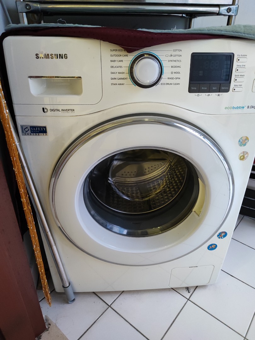Samsung 8kg Eco Bubble Washer with Digital Inverter Motor, TV & Home ...