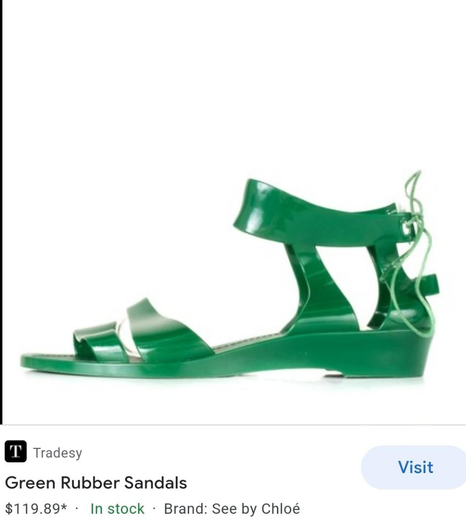 Chloe jelly sandals best sale