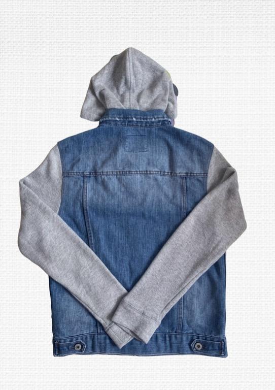 Semir Denim Jacket with Grey Sleeves, Women's Fashion, Coats, Jackets