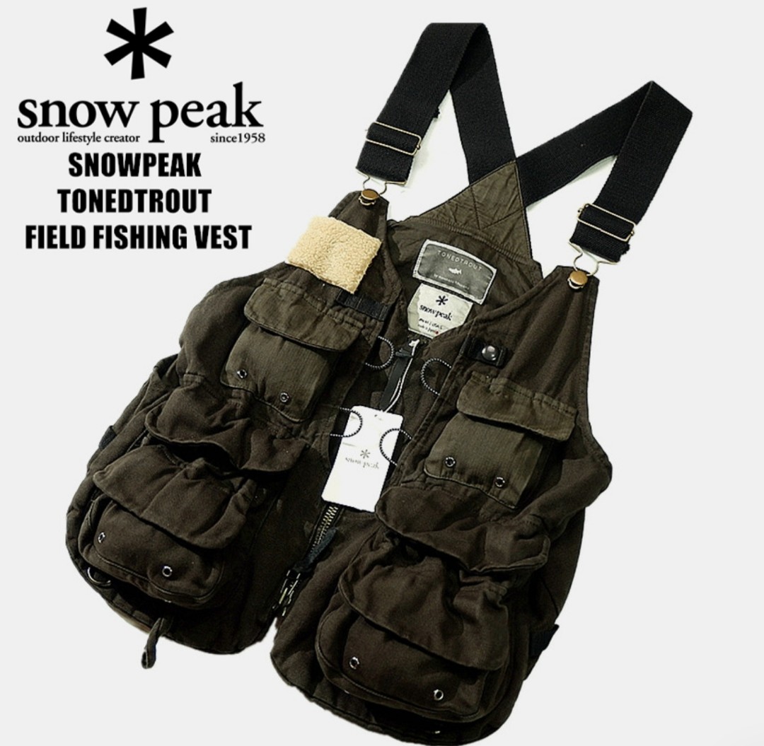 Snow Peak x Tonedtrout Field Fishing Vest 雪峰絕版釣魚背心(現貨