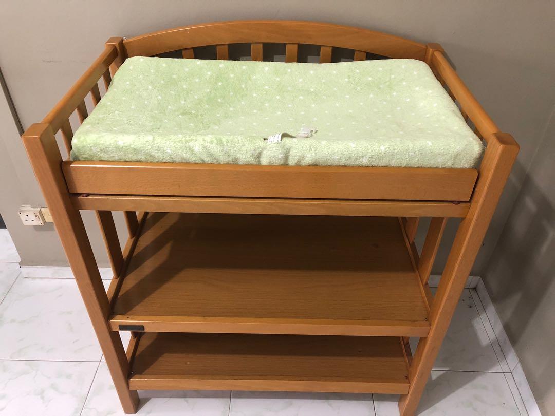 solid wood changing table
