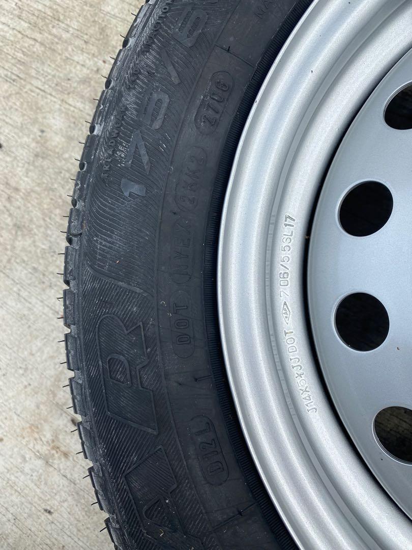 Toyota Spare Tyre Rim and Tyres (GoodYear 175/65R14), Car Accessories ...