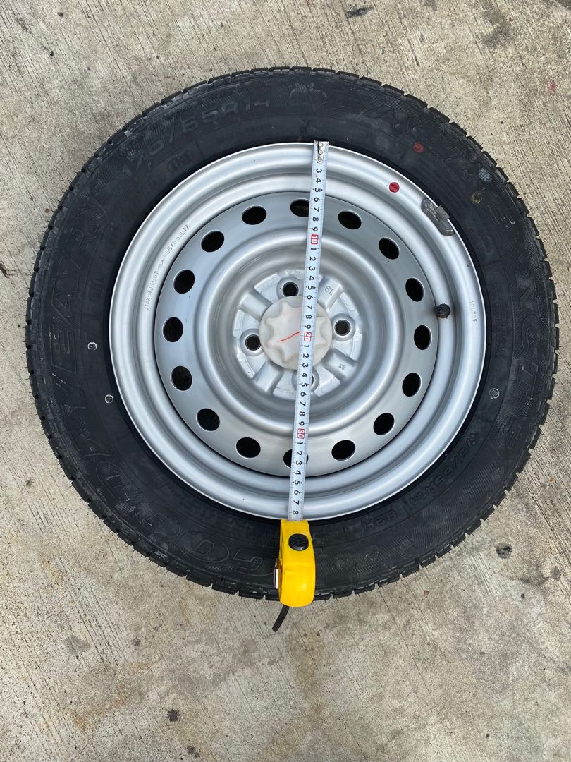 Toyota Spare Tyre Rim and Tyres (GoodYear 175/65R14), Car Accessories ...