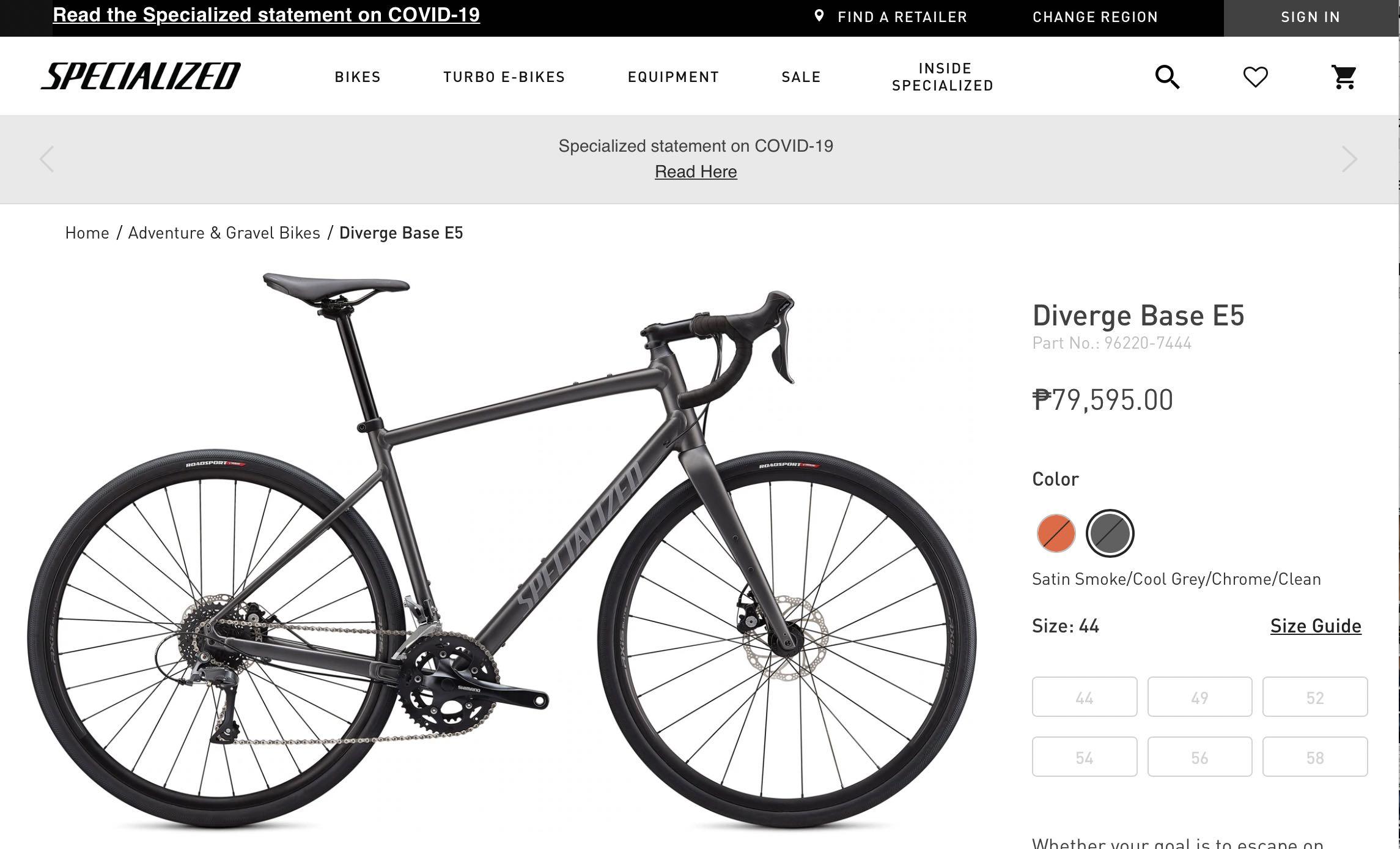 specialized diverge base e5 2021